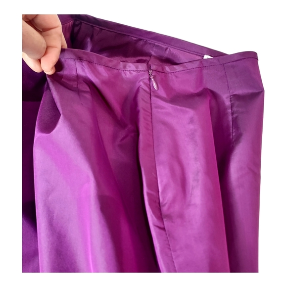 NWT Chetta B Sherrie Bloom Peter Noviello Silk 2 Piece Magenta Formal Outfit - Picture 9 of 13